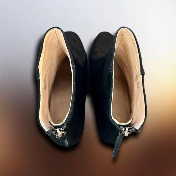 J. Crew Black Suede 'Sadie' Ankle Boots Size 9.5 ASO Duchess Meghan Markle - Picture 13 of 16